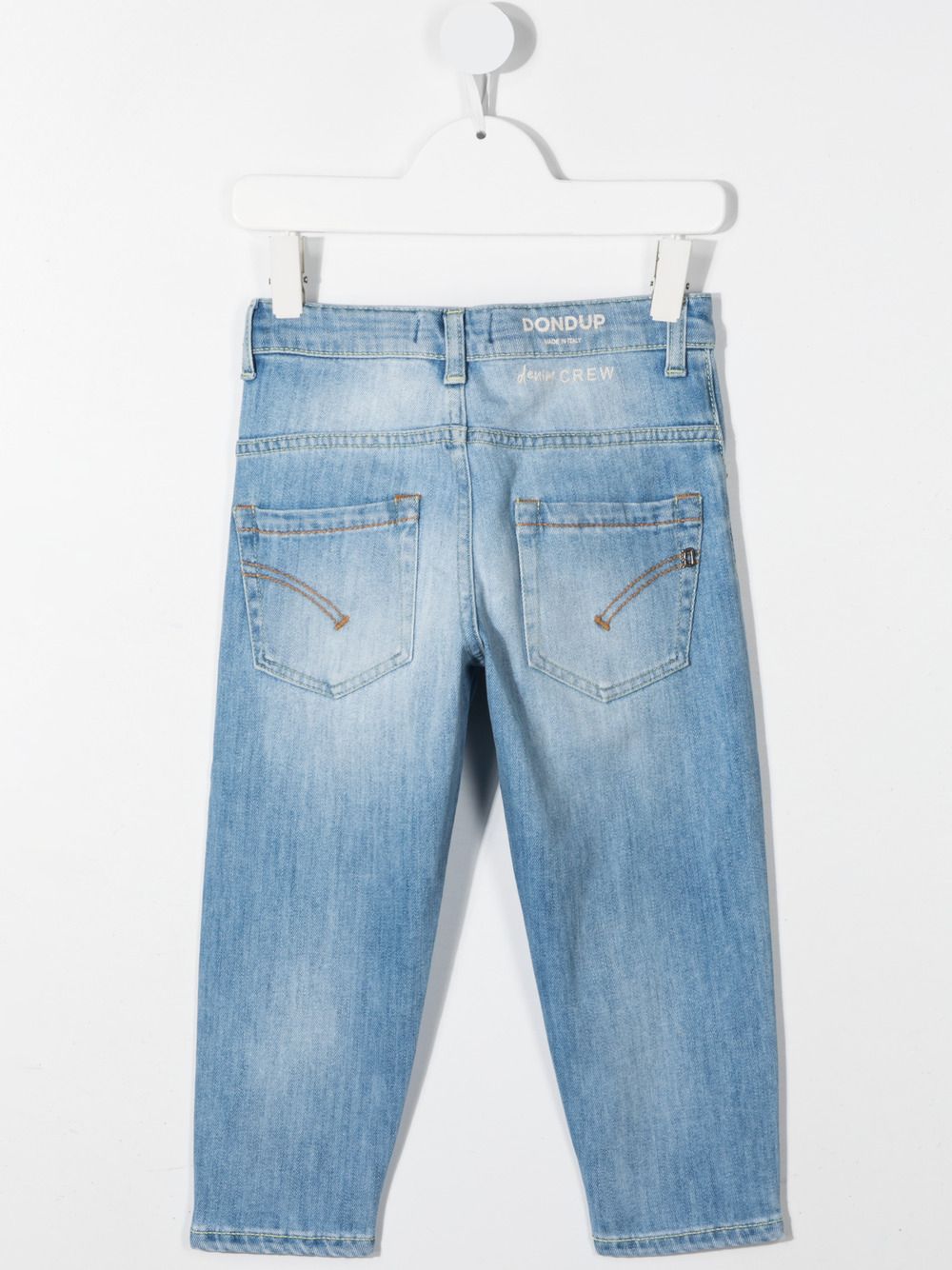 Shop Dondup Low-rise Straight-leg Jeans In Blue