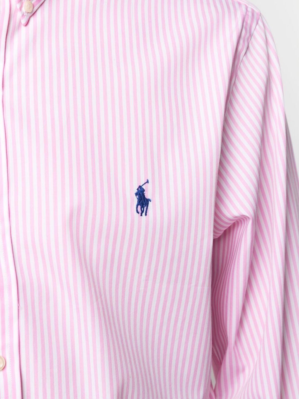 фото Polo ralph lauren полосатая рубашка с вышитым логотипом