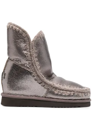 mou boots metallic