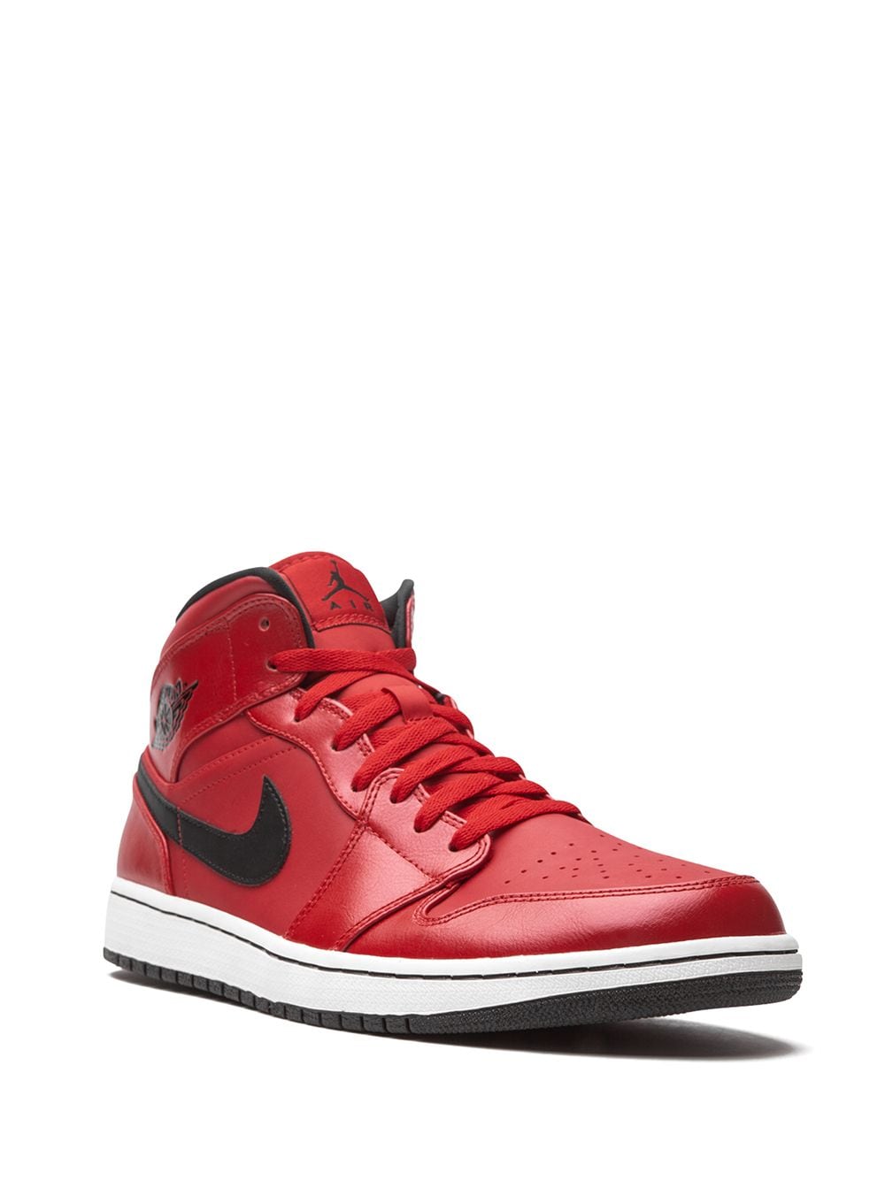Shop Jordan Air  1 Retro Mid "gym Red" Sneakers