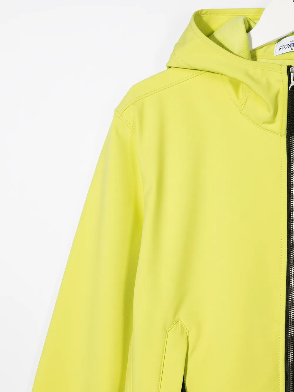 фото Stone island junior куртка с капюшоном и нашивкой-логотипом