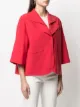 Herno Jaqueta cropped com lapelas duplas