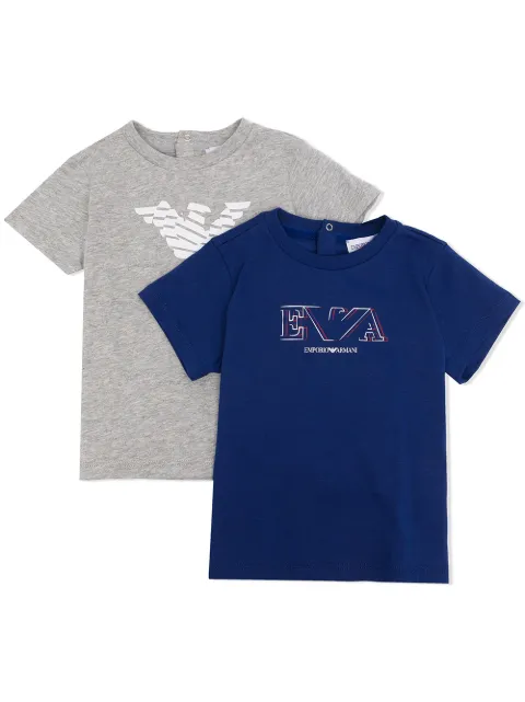 Emporio Armani Kids تيشيرت بطبعة شعار الماركة