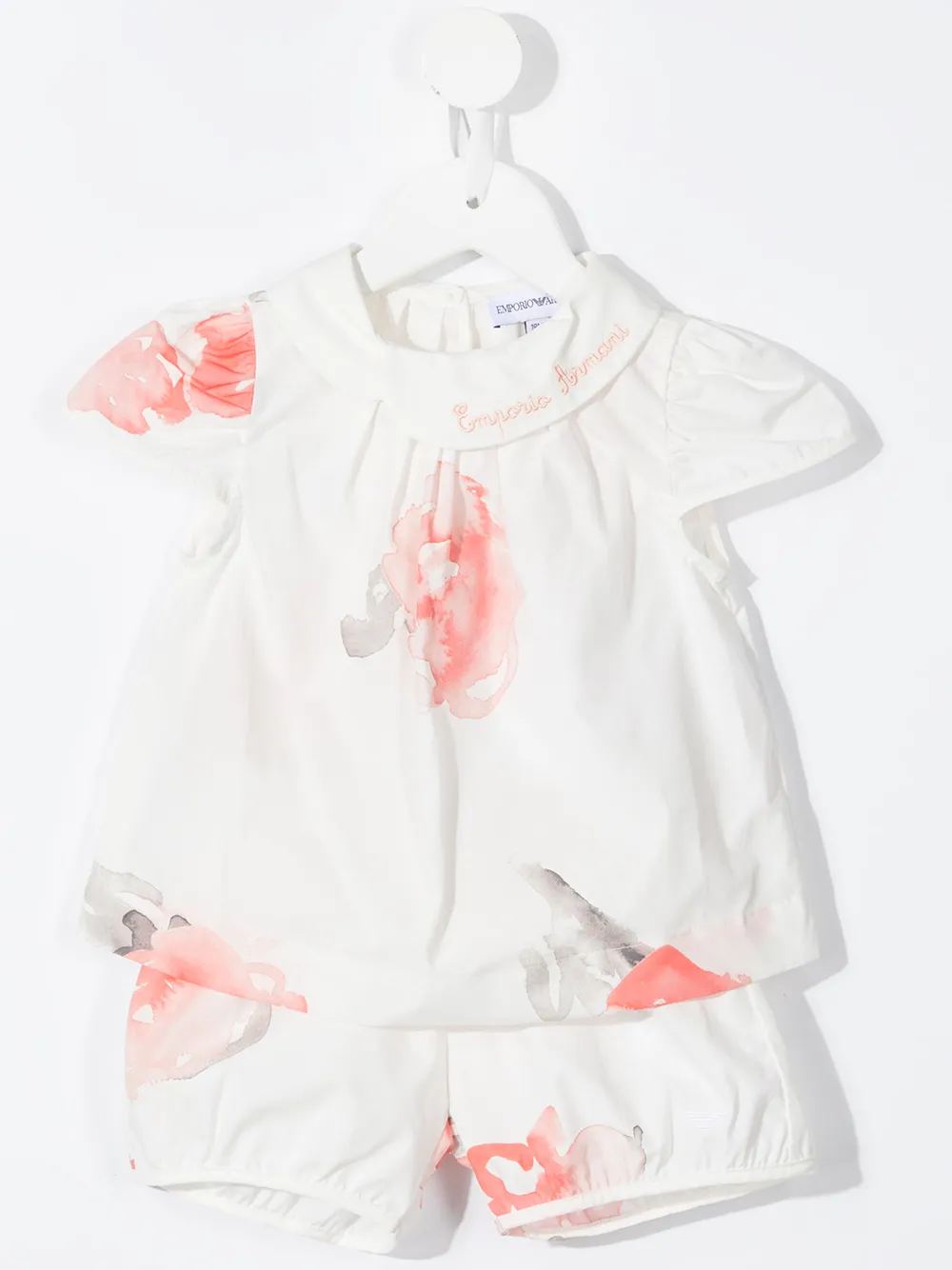 фото Emporio armani kids комплект из футболки и шортов с принтом