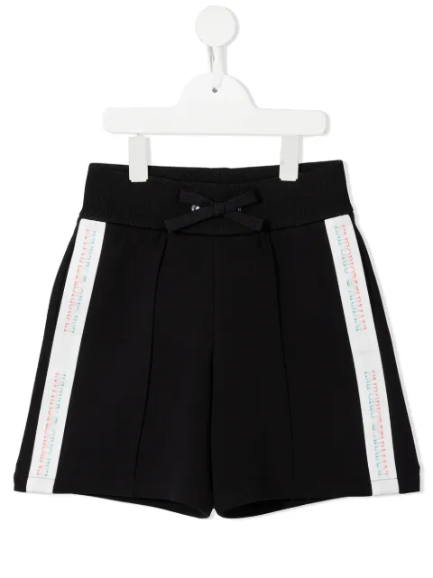 Emporio Armani Kids شورت رياضي بشريط شعار الماركة