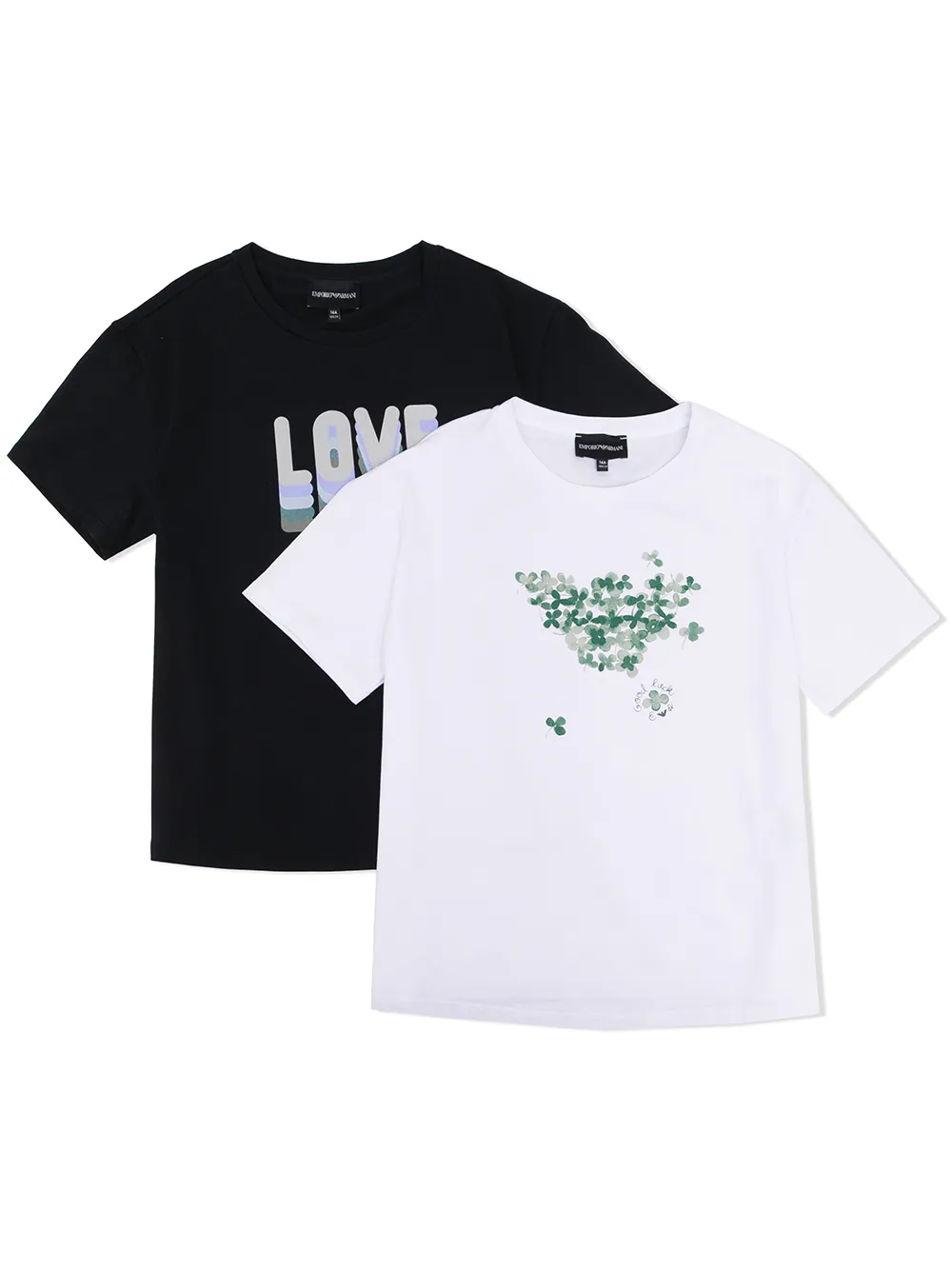 фото Emporio armani kids футболка с надписью