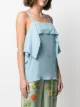 Semicouture ruffle-trim vest top