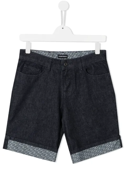 Emporio Armani Kids شورت جينز