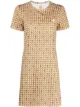 Imagen 1 de Tory Burch vestido ajustado con logo estampado