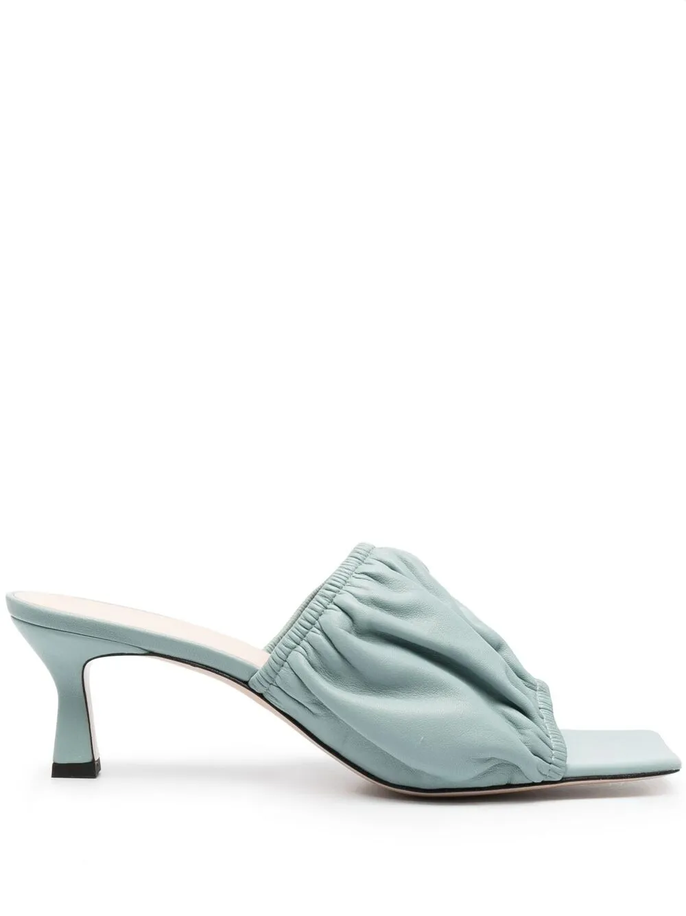 

Wandler Ava gathered-strap mules - Blue