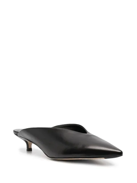 aeyde larissa leather mules