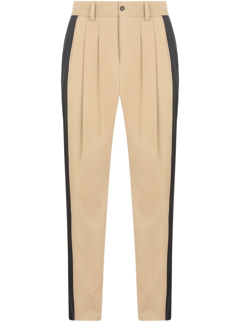 

Dolce & Gabbana side-stripe tapered trousers - Brown