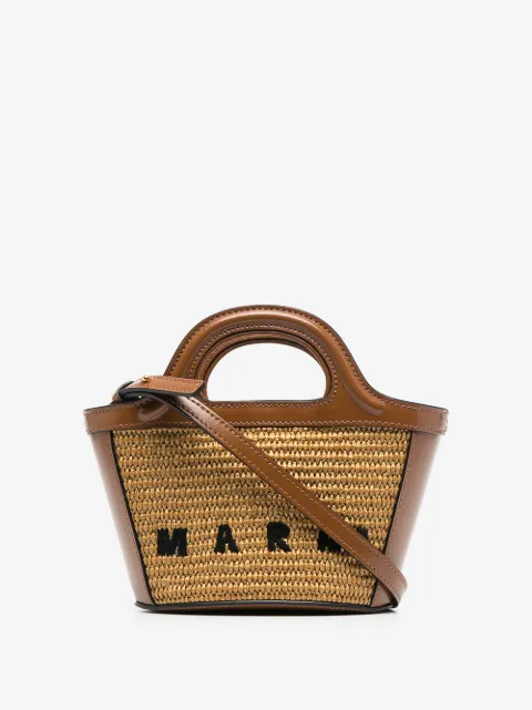 Marni Borsa Tropicalia micro con logo