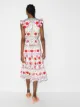 Borgo De Nor Daisy ruffled sleeveless midi dress