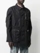 Marine Serre logo-patch parka coat
