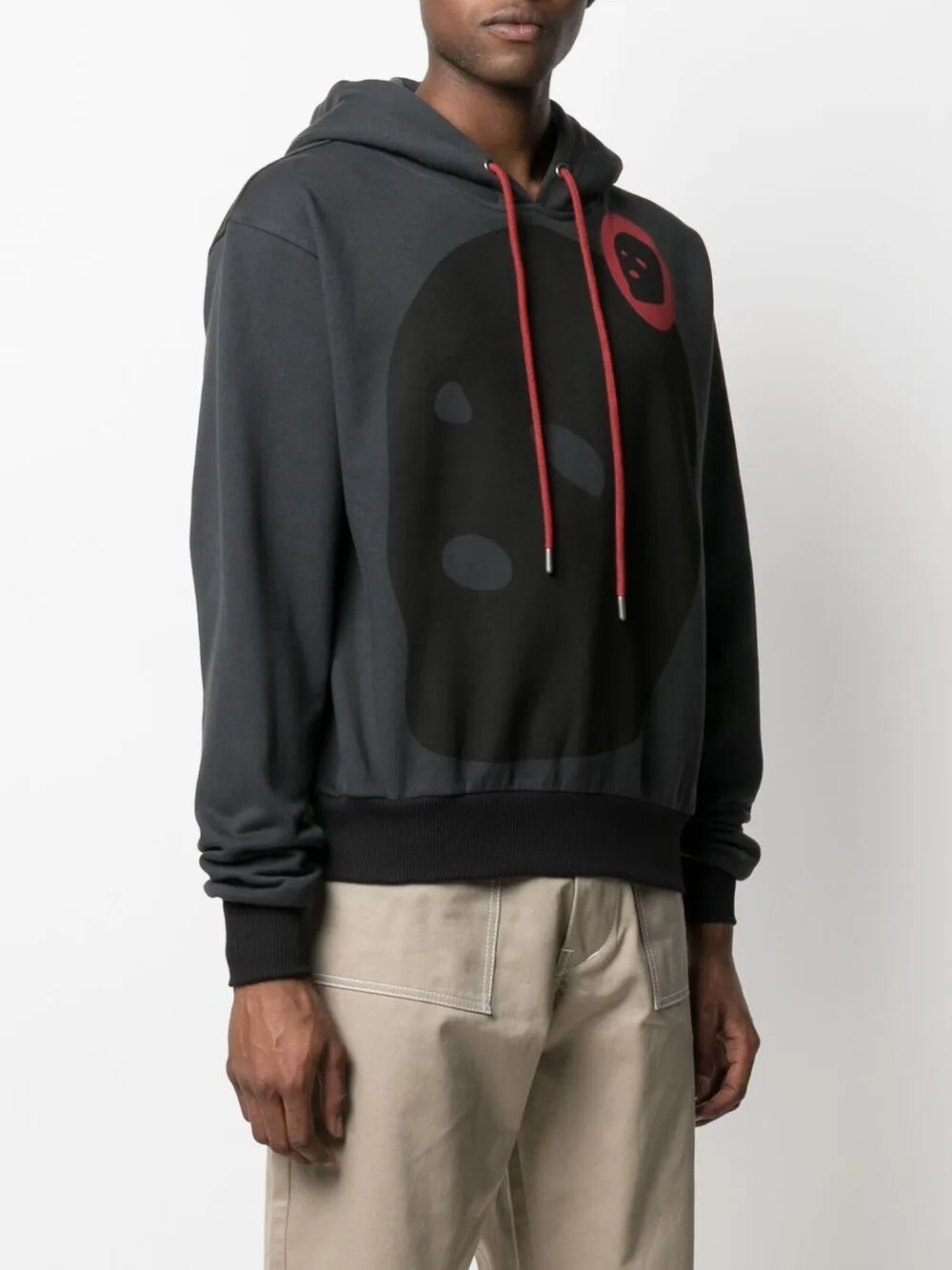 фото Youths in balaclava graphic-print cotton hoodie