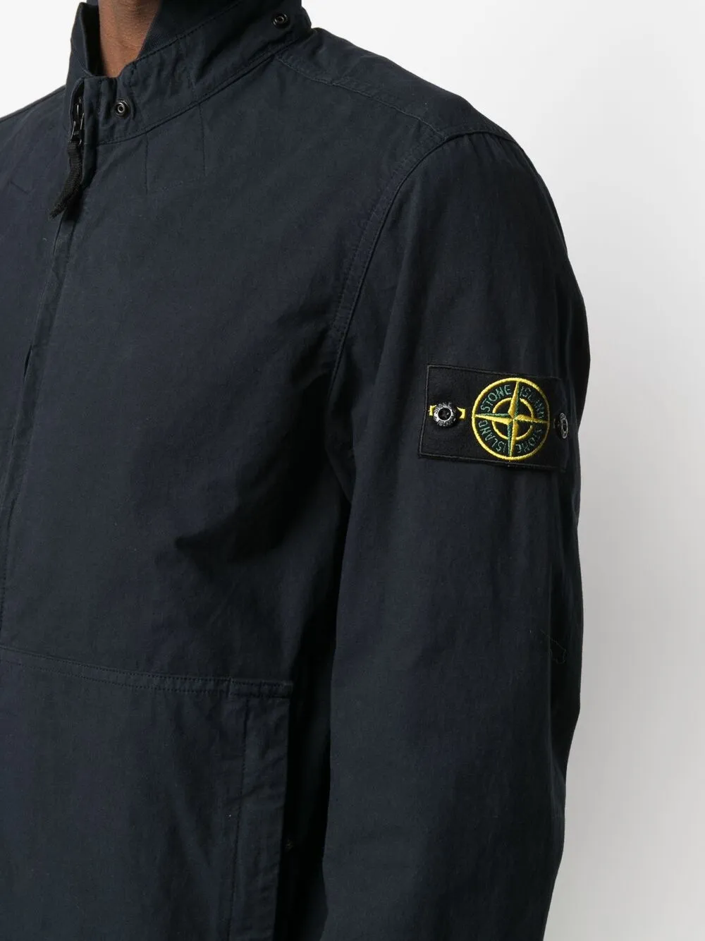 фото Stone island бомбер с нашивкой-логотипом