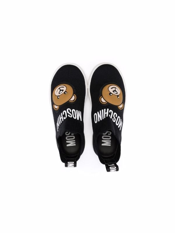 Moschino Scarpe Sneakers Sneakers alte High Sock Sneakers Teddy Patch 