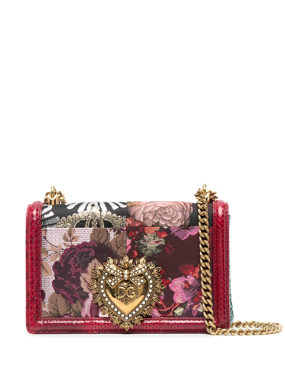 фото Dolce & gabbana сумка devotion с цветочным узором