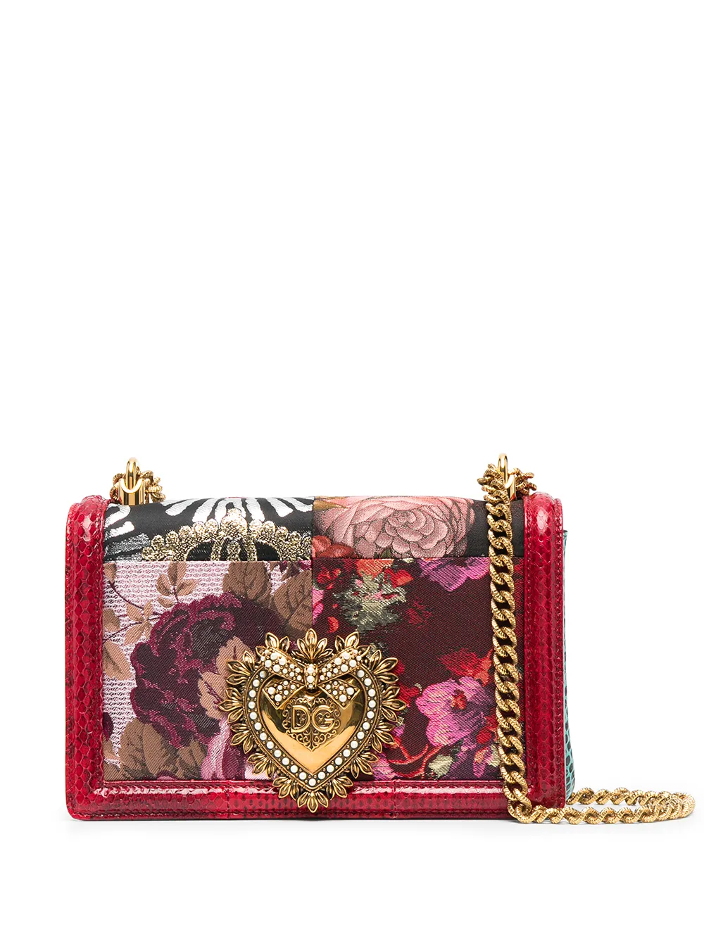 фото Dolce & gabbana сумка devotion с цветочным узором