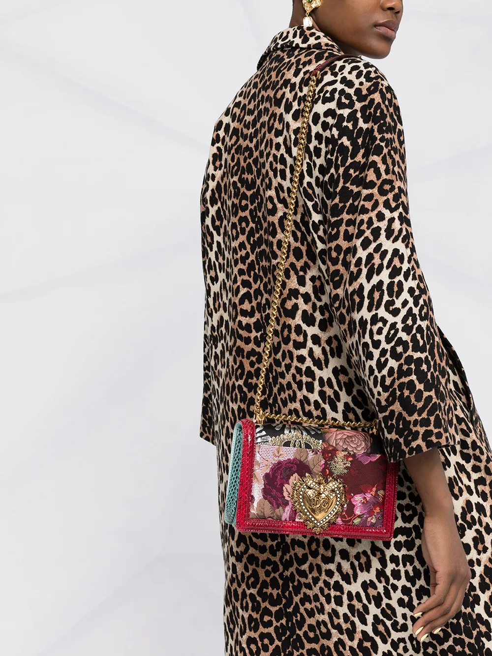 фото Dolce & gabbana сумка devotion с цветочным узором