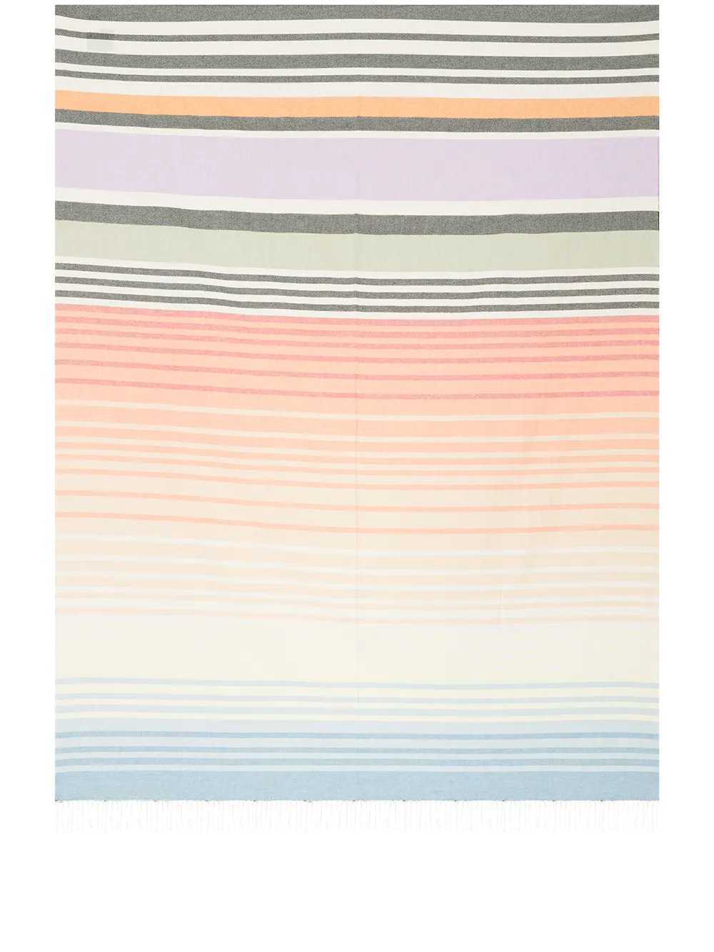 Click to view more detailed imagery on our partner's website Missoni Aldo Striped Fringed Thrown In Neutrals
