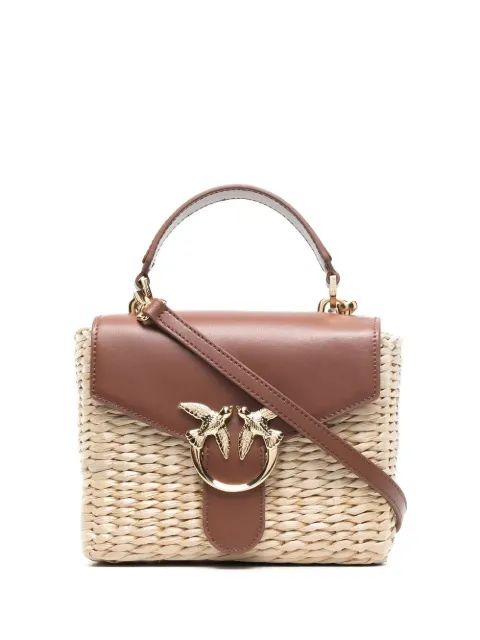 pinko straw bag