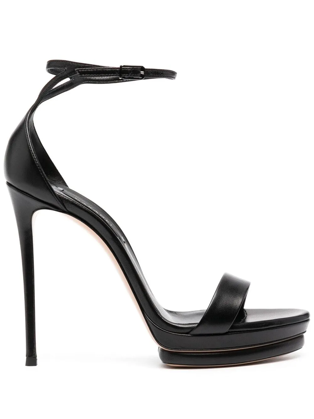 

Casadei sandalias abiertas con hebilla lateral - Negro