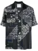 Image 1 of Sacai mixed-print cotton shirt