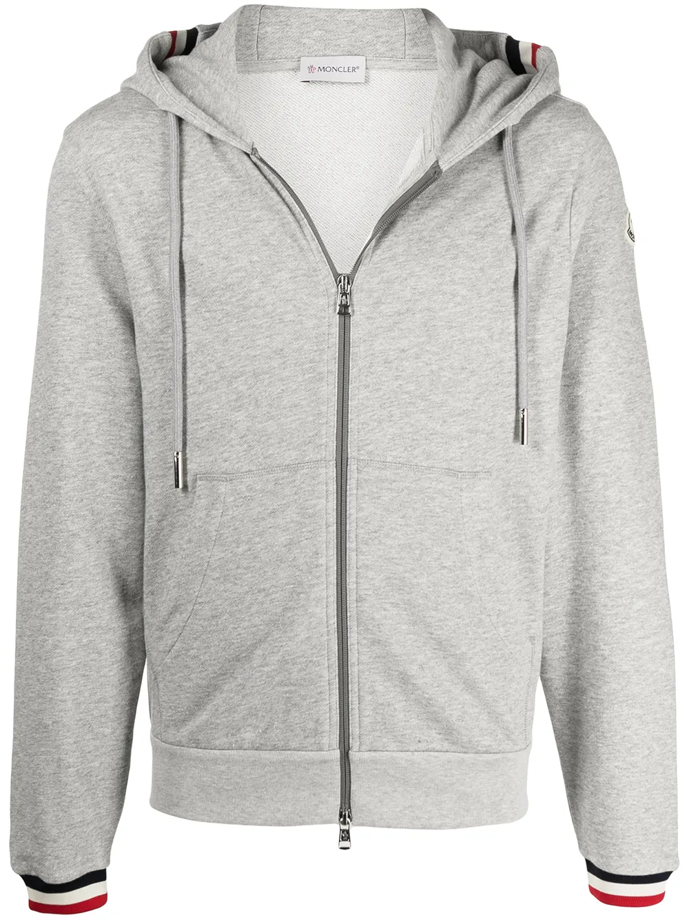 moncler striped zip jacket