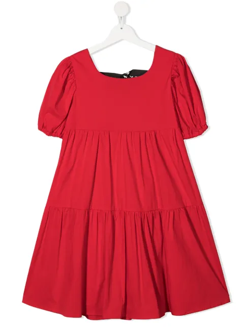 Pinko Kids فستان قطن طبقات