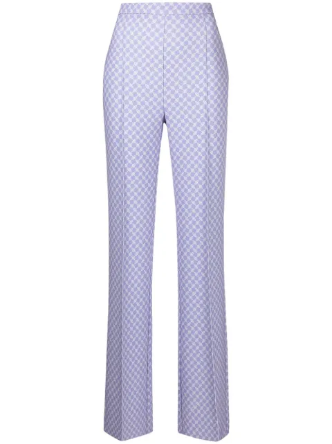 Print Flared Trousers - Farfetch