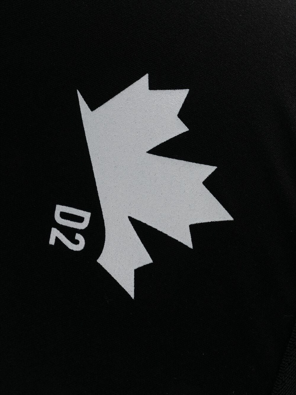 Shop Dsquared2 Rear Logo Print Briefs In Black