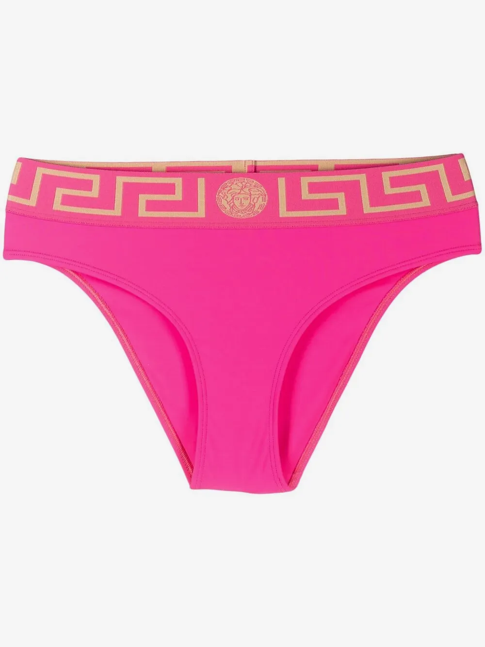 Versace グレカ ボーダー ビキニボトム | ピンク | Image 1
