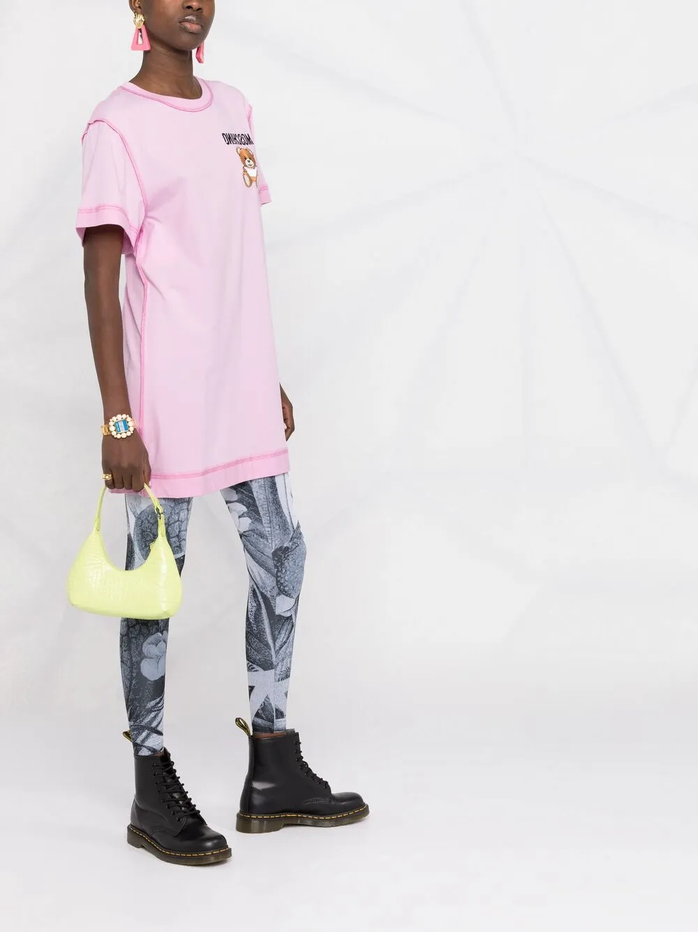 фото Moschino платье-футболка teddy bear