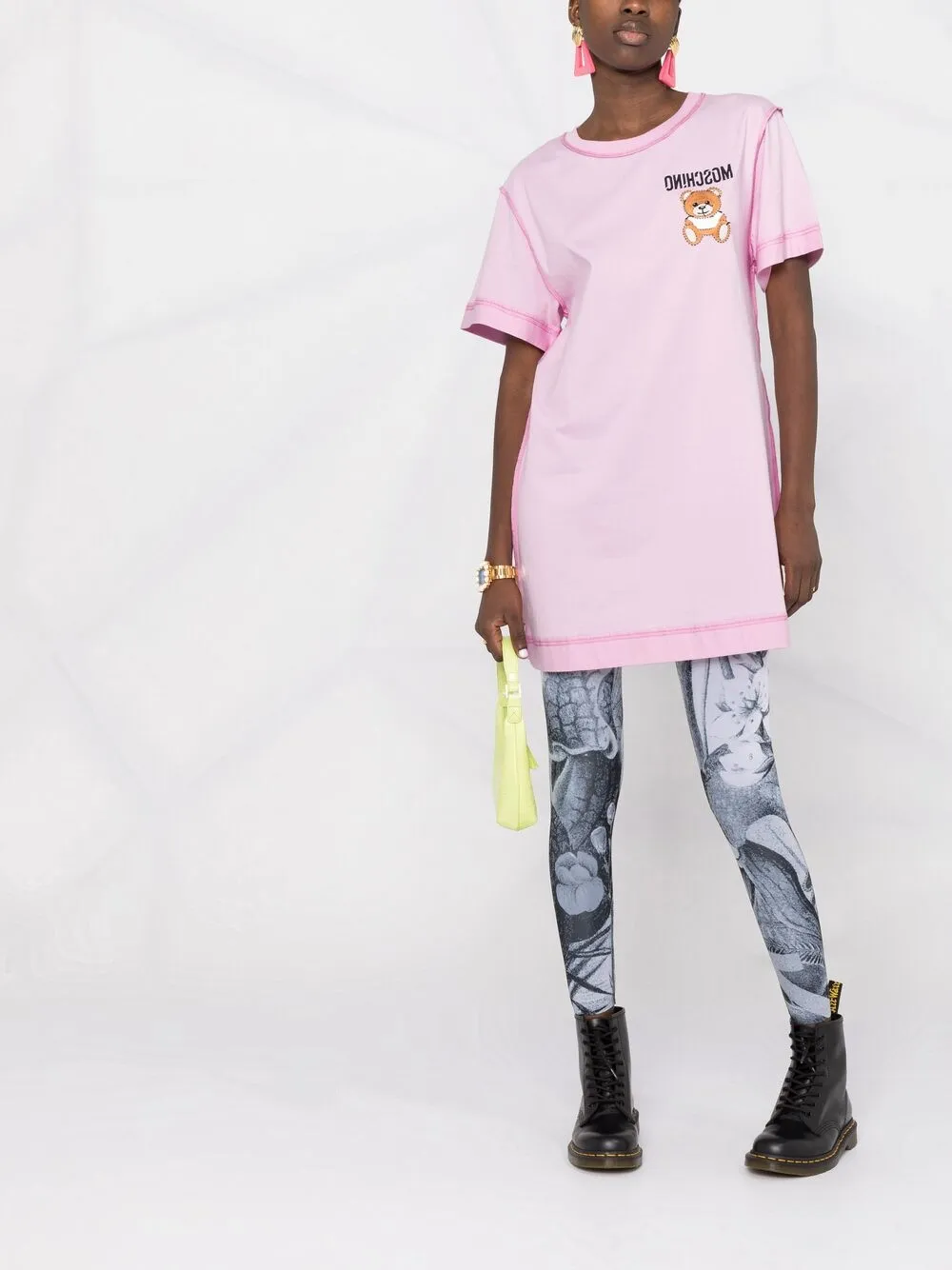 фото Moschino платье-футболка teddy bear