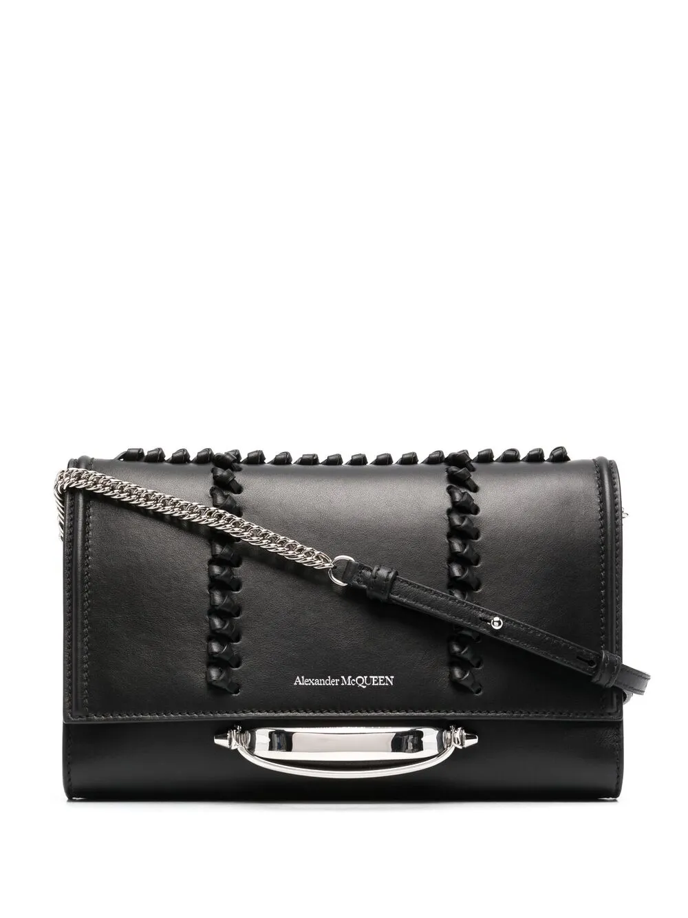 

Alexander McQueen The Story leather shoulder bag - Black