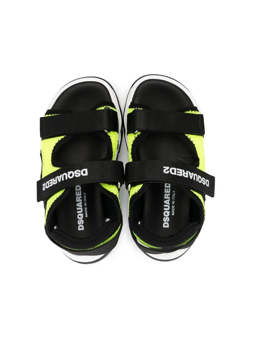 DSQUARED2 KIDS touch-strap logo sandals Black