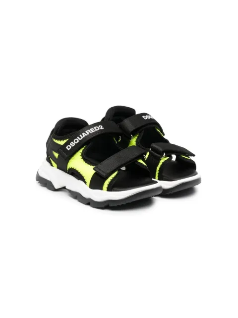 DSQUARED2 KIDS touch-strap logo sandals