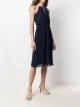 Michael Michael Kors pleat-detail halter neck dres