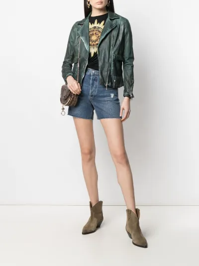 Boyish Jeans distressed denim shorts 