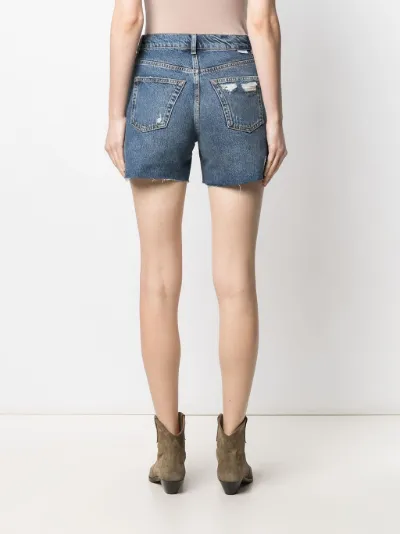Boyish Jeans distressed denim shorts 