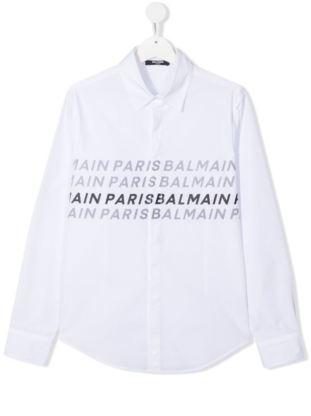 BALMAIN REPEATED LOGO PRINT SHIRT