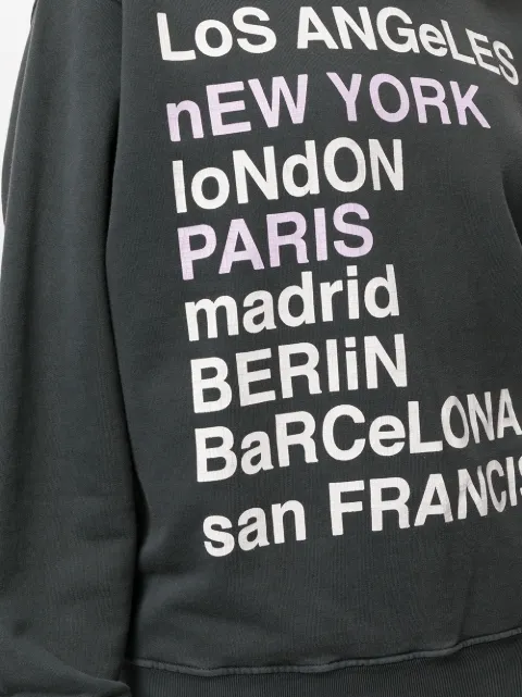 anine bing sweatshirt city love