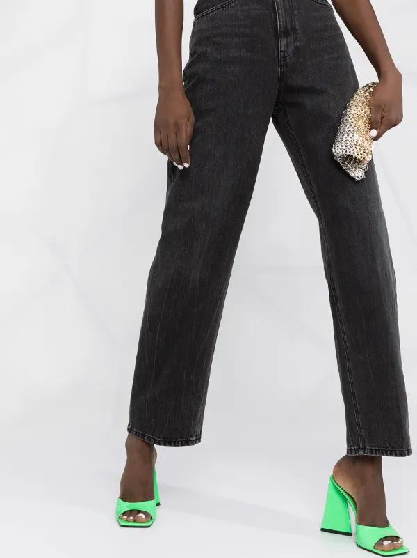 Shop Alexander Wang belted straight-leg 