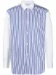 Image 1 of Comme Des Garçons Shirt stripe print poplin shirt
