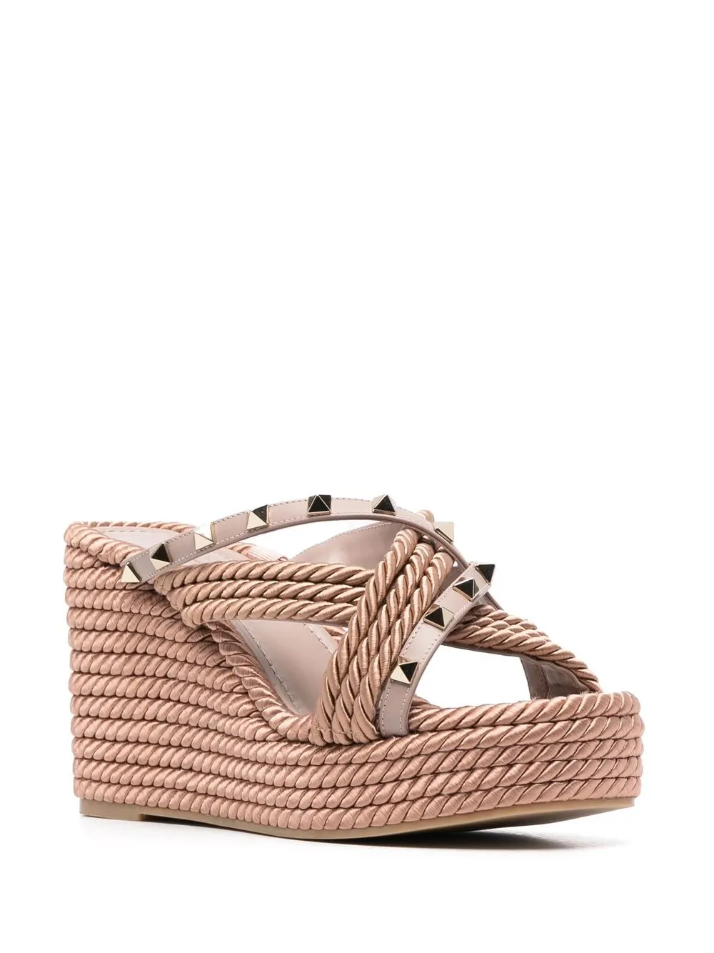 Valentino Garavani Sandalen met luipaardprint Beige