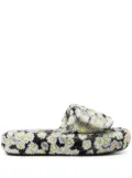 Natasha Zinko floral-print platform slides - Black