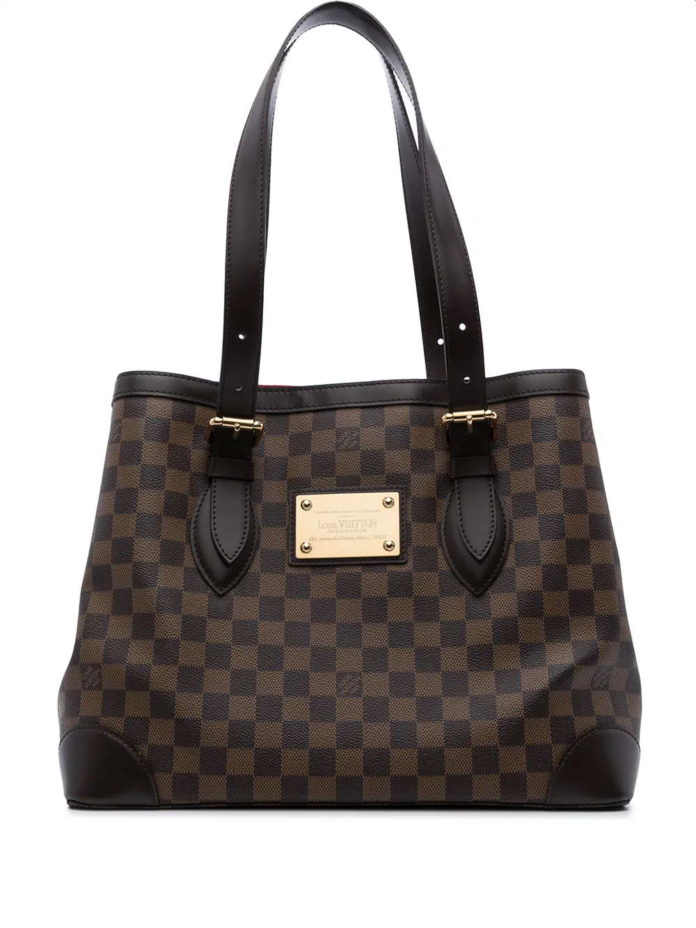 фото Louis vuitton сумка на плечо damier ebène hampstead mm 2009-го года