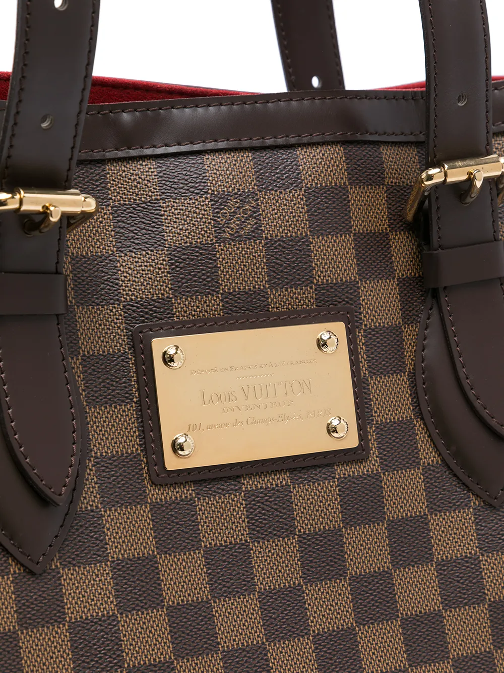 фото Louis vuitton сумка на плечо damier ebène hampstead mm 2009-го года